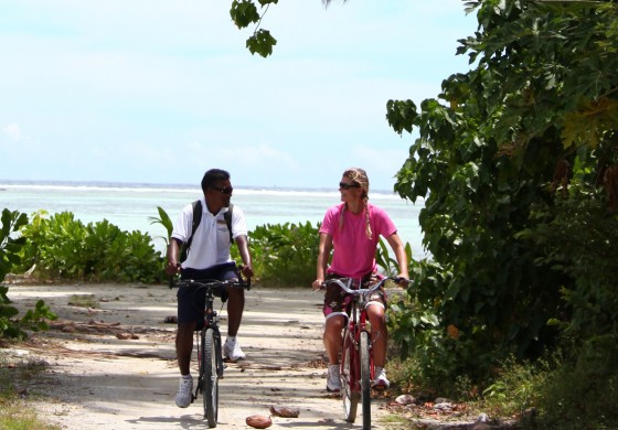Radtour im Atoll-Alltag